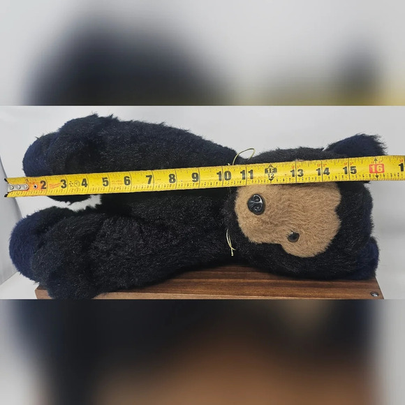 Dakin Vintage Bearfoot 16” Tall 1976 Big Blackfoot Bear Pillow Pets - Picture 12 of 13